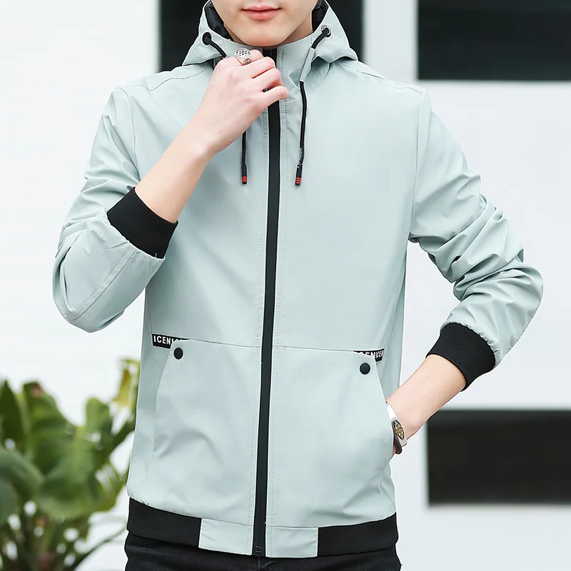 Mantlconx Newest Solid Autumn Mens Jackets Male Casual Zipper 