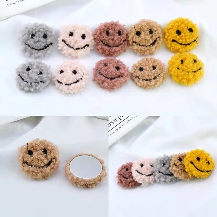 50 шт./лот 28 мм имитация овечьей шерсти с улыбающимся лицом|Бусины| |