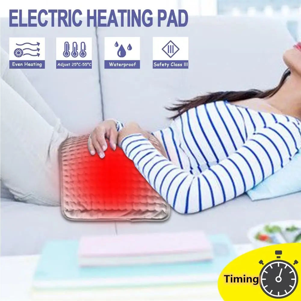

30x60cm Physiotherapy Electric Heating Pad Back Therapy Small Electric Blanket 6-level Temperature Adjustment Can Machine Wash