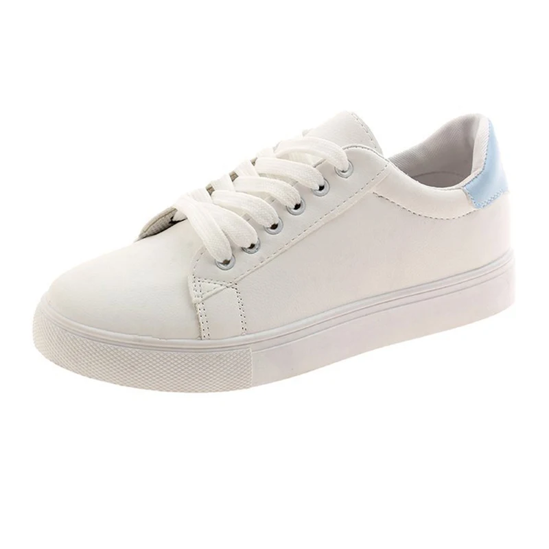 Повседневная обувь Сезон весна Кружевные белые женские туфли на плоской подошве