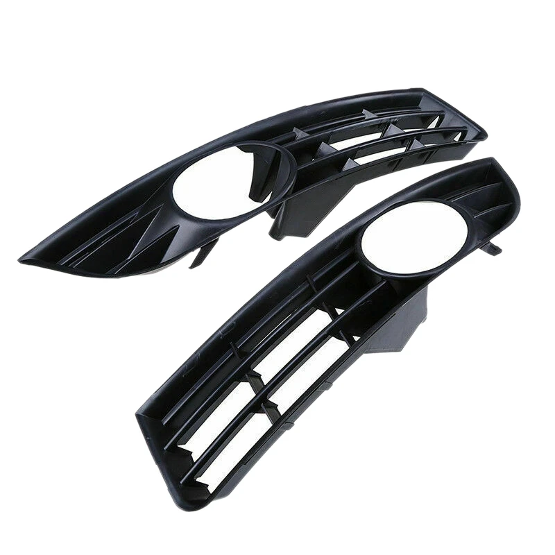 Car 1 Pair Front Bumper Side Lower Fog Light Cover Grilles for Passat B6 2006-2009 |