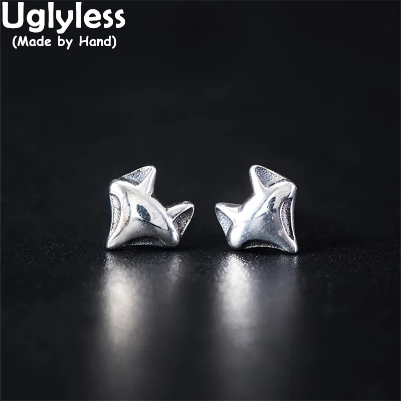 

Uglyless China Myth LOVE Goddess Fox Studs Earrings for Women MINI Animals Fox Heads Earrings 925 Sterling Silver Gifts Jewelry