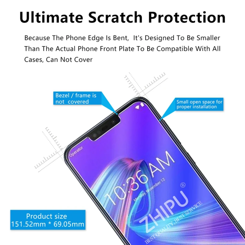 Закаленное стекло для Asus Zenfone Max M2 ZB633KL, Защитное стекло для экрана 2.5D 9 H, закаленное стекло для Asus Zenfone Max M2 ZB633KL