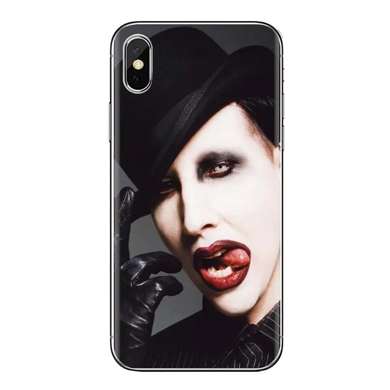 Мягкие прозрачные чехлы в виде ракушки Marilyn manson Art для Xiaomi Redmi 4 3 3S Pro mi 4i 4C 5 5s Max Note 2 |