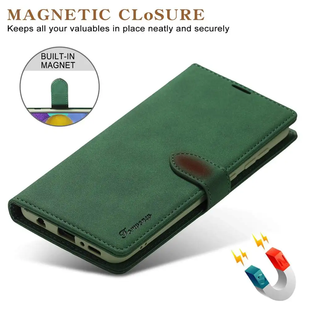 

Flip Wallet Case For Samsung Note 20 10 9 8 S20 S10 S9 S8 A01 A11 A21 A31 A41 A51 A71 A81 A91 M11 S E Plus Ultra Lite Cover Case