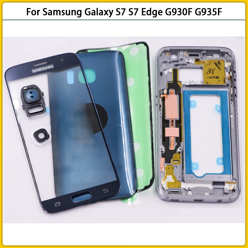 Чехол для Samsung Galaxy S7 Edge G930F G935F средняя рамка + задняя крышка батарейного отсека