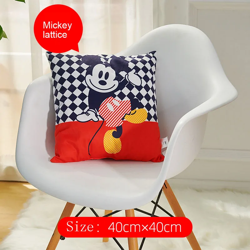 3 Disney мультфильм Подушка диван офис Удобная подушка спинка кровати модная подушка для автомобиля 40*40 см - Цвет: 3
