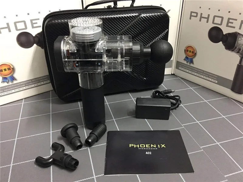 Массажные пистолеты с 4 головками волшебные электронные терапевтические LED