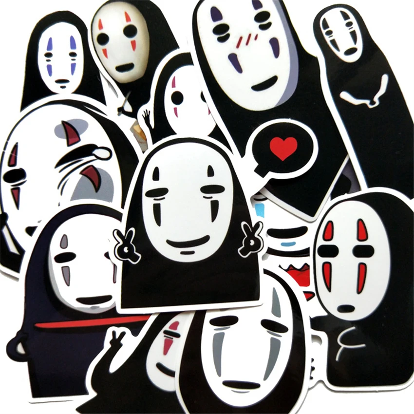 

Classic anime Spirited Away Stickers Waterproof PVC Skateboard Phone Motorcycle Luggage Guitar Snowboard Sticker Kids Toys
