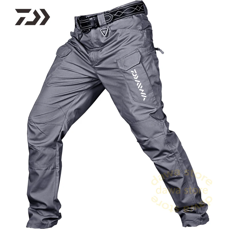 

2021 New Daiwa Spring Autumn Waterproof Fishing Pants For Man Thin Breathable Quick Dry Fishing Clothes Tactics Sweat Pants