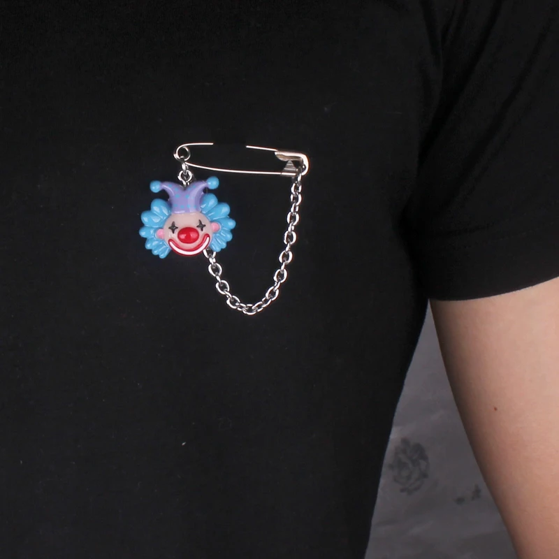 Полимерные милые забавные бриллиантовые булавки для женщин, модная классическая цепь, комедийные булавки, броши для Мужчин, Ювелирные изделия, бесплатная доставка di279