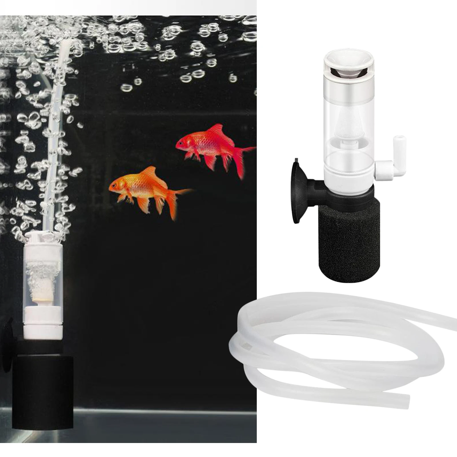 

Mini Sponge Fish Filter 3-in-1 Filtration Ultra Quiet Air Pump Filter for Small Aquarium Fish Tank