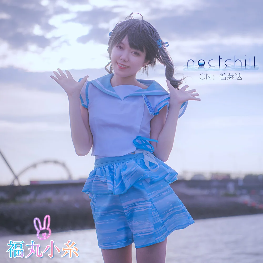 IDOLM @ STER фукуру които фосччи Косплей Костюм блестящие цвета аниме платья