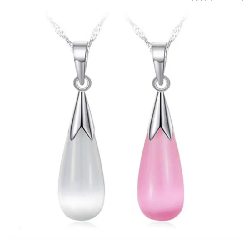 

G-STAR Bohemia Cat's Eye Pendant Drop-water Opal Necklace Exquisite Necklaces for Women Fashion Party Jewelry Gift For Girls