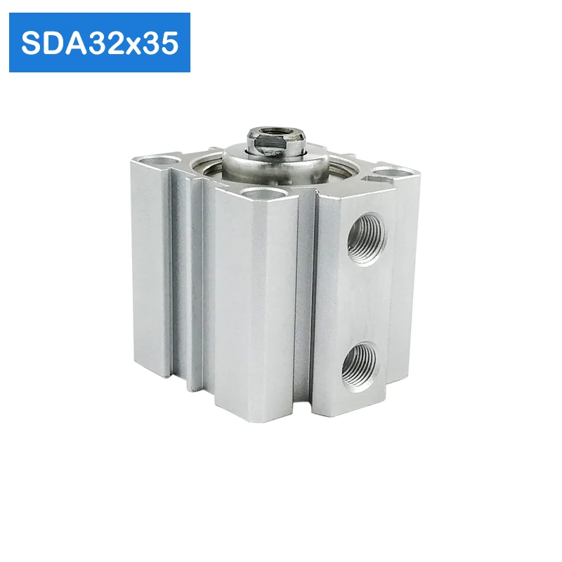 

SDA32*35 Free shipping 32mm Bore 35mm Stroke Compact Air Cylinders SDA32X35-S Dual Action Air Pneumatic Cylinder