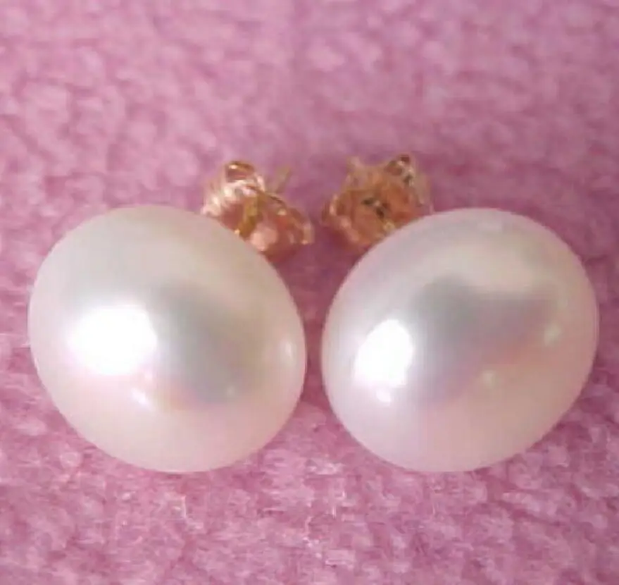 Ювелирные изделия Бесплатная доставка красивая пара природных 11 12 мм Южная море