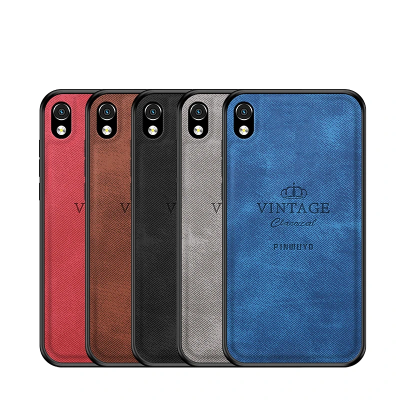 

For Xiaomi Redmi 7A Case Cover Vintage Case pu Leather PC Hard Cover Fitted Cases For Xiaomi Redmi 7A Protection Case Shell