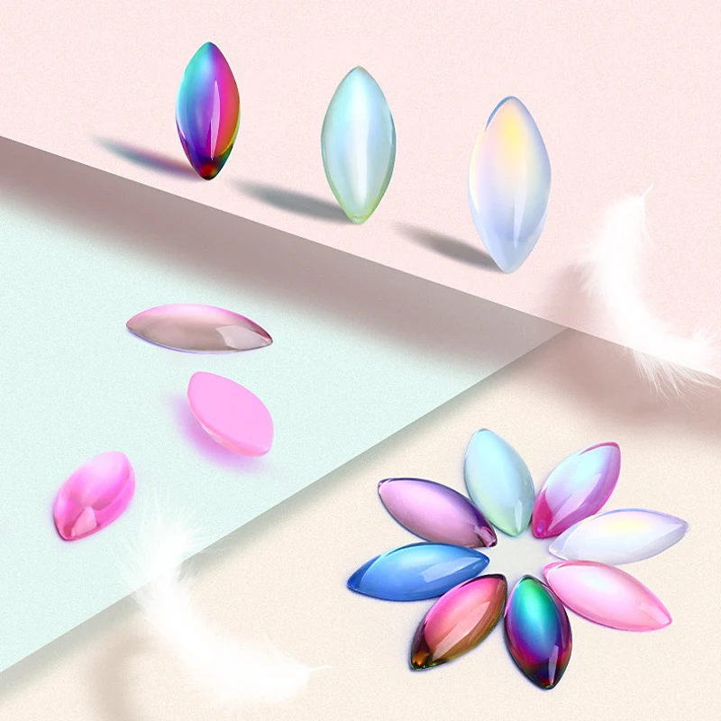 1 сумка натуральные блестящие хрустальные бусины в форме конского глаза