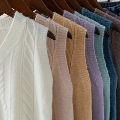 

New Vest Women Solid Short Loose Trendy Korean Style Sleeveless Knitted V-Neck All-match Female Coats Simple Leisure Outwear