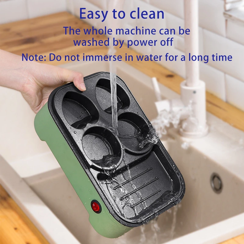 

Household Electric Hamburger Machine Egg Omelette Cooker Crepe Pancake Fried Steak Frying Pan Takoyaki Maker Breakfast Machine