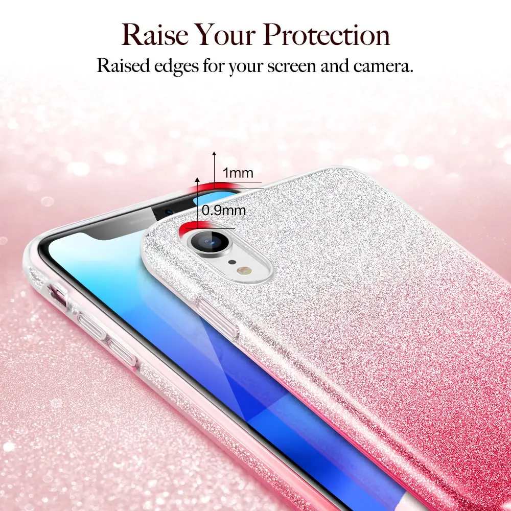Чехол ESR для iPhone XS XR Max роскошная задняя крышка блестящий защитный бампер 3 слоя
