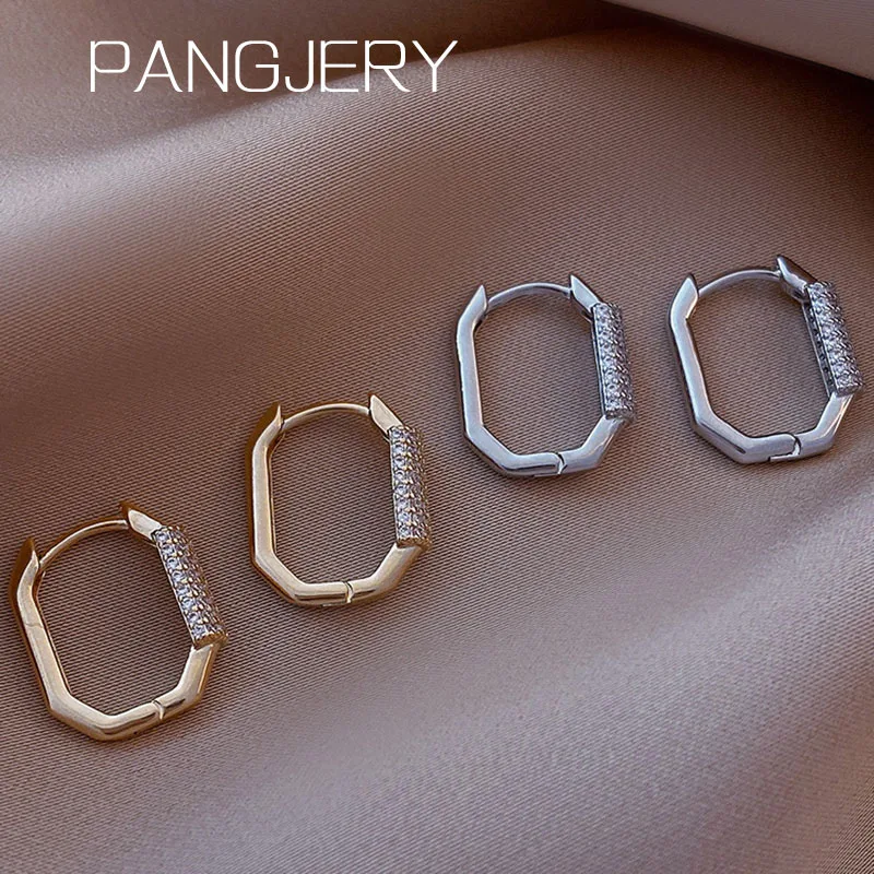 

Женские серьги-гвоздики из серебра 925 пробы, с восьмиугольным кристаллом