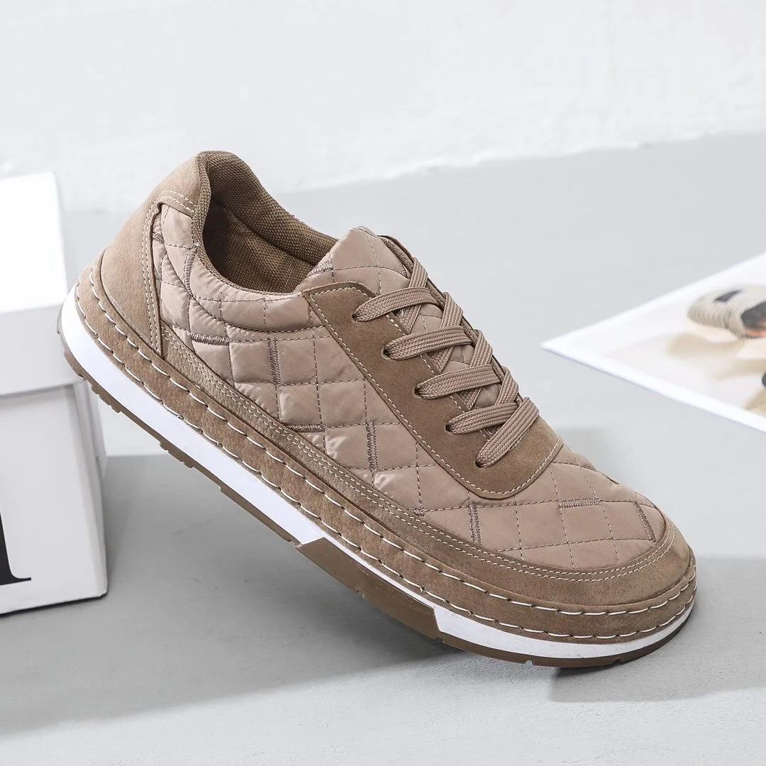 

men's shoes flat casual shoes trendy down and down to keep warm plus velvet waterproof non-slip peas shoes for work