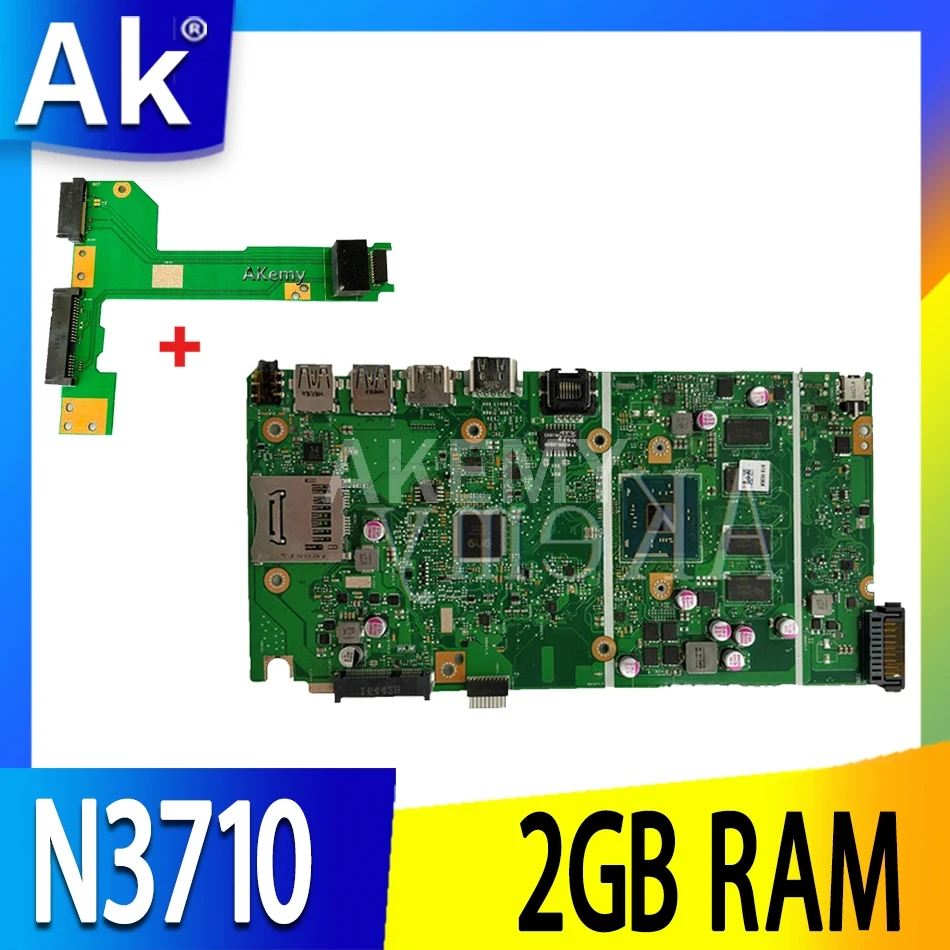 Akemy для ASUS VivoBook Max X541NA PD1003Y материнская плата ноутбука X541N Тест 100% OK N3710 CPU 2 Гб