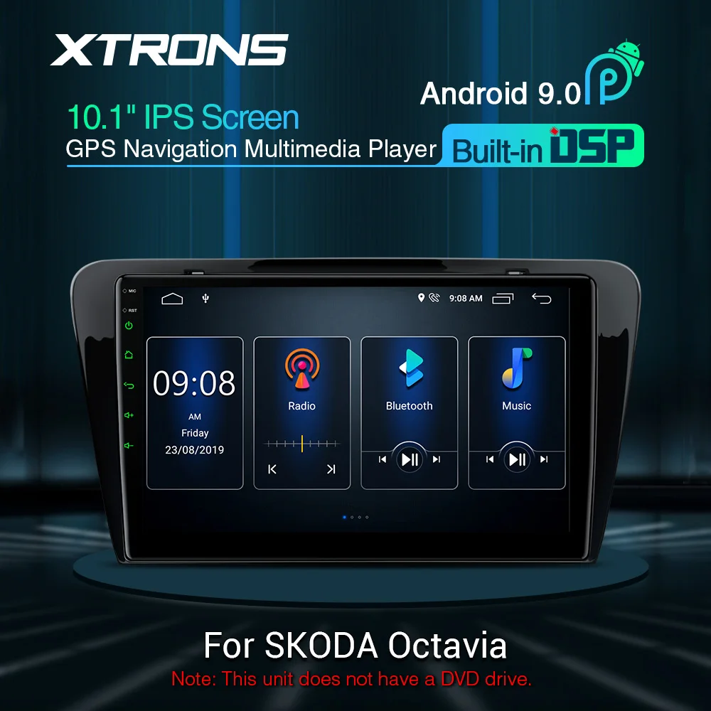 XTRONS 10 1 &quotDSP Android 9 0 ips навигация автомобильный мультимедийный плеер подходит для