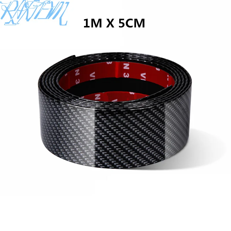 Автомобильные наклейки из углеродного волокна резиновый Стайлинг протектор