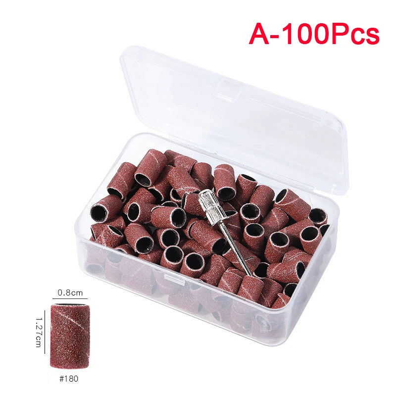 100Pcs /75 шт. шлифовальные ленты для ногтей гель снятия дрель машины УФ полировки