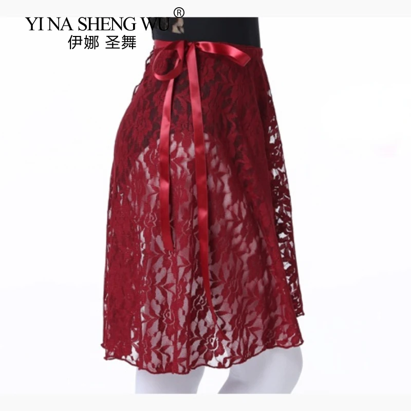 Юбка для балета взрослых и детей шифоновая однотонная на завязках с принтом