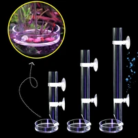 acrylic feeder fish food tank aquarium accessories underwater submersible multi height deep barrel pipe in water feed fish bowl