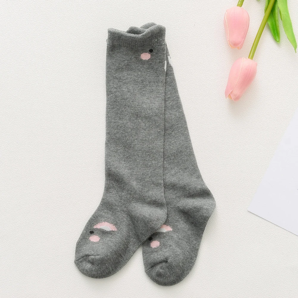 1 Pair Lovely Cartoon Animal Baby Kids Girls Boys Long Knee-High Cotton Socks Child Keep Warm In Autumn Winter Tube | Мать и ребенок