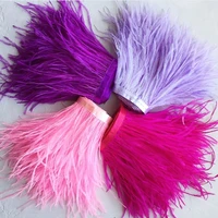 510 meter high quality ostrich feather trims ribbon 10 15cm plume decoration fringe for dress clothing jewelry making wholesale