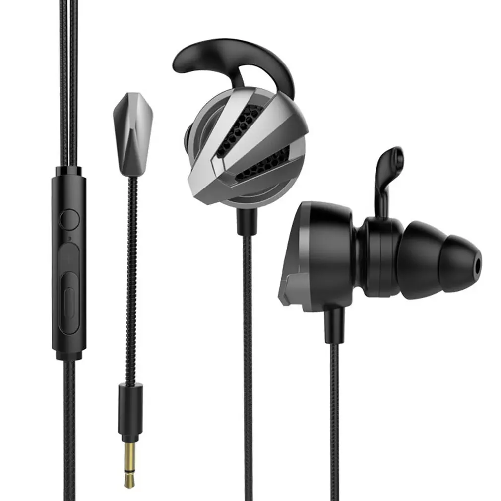 

3.5mm Wired Earphones In-Ear Sport headset 1.25M In ear Deep Bass Stereo Earbuds with Mic For iphone samsung huawei xiaomi oppo