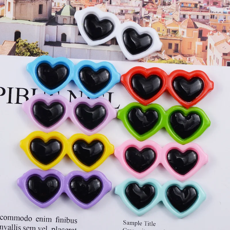 Смола Любовь очки Творческая Глина Плесень Дети Diy ремесла слизи пушистое