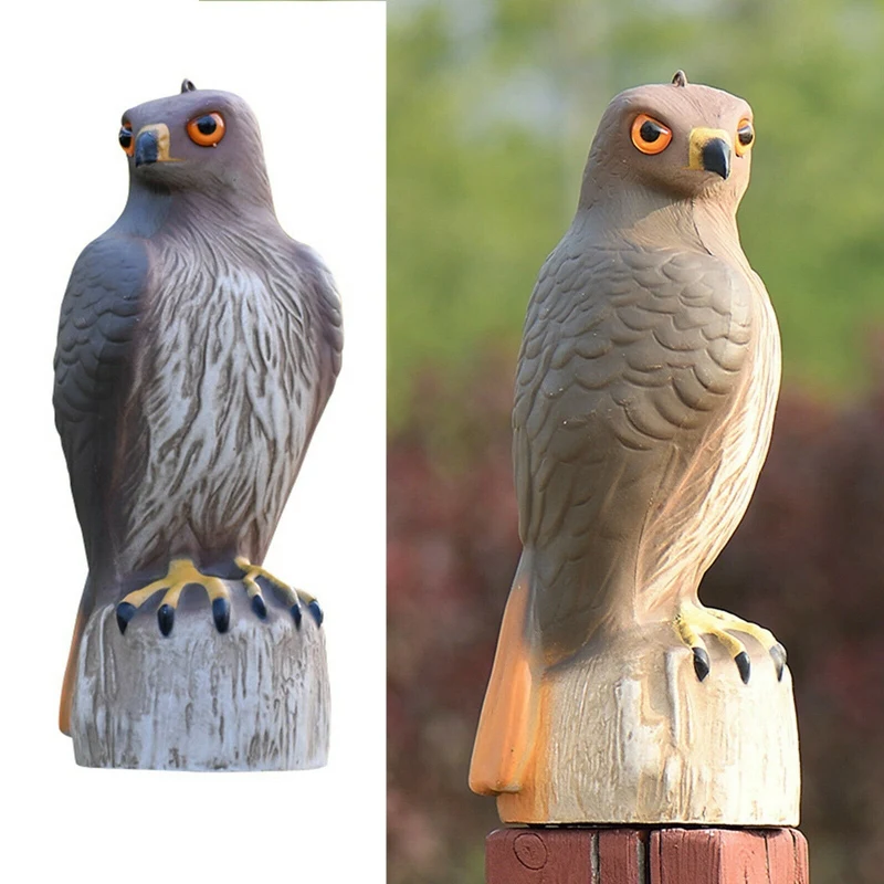 Hawk охотничья птица отпугивающая манжета статуя двор декоративный декор для сада