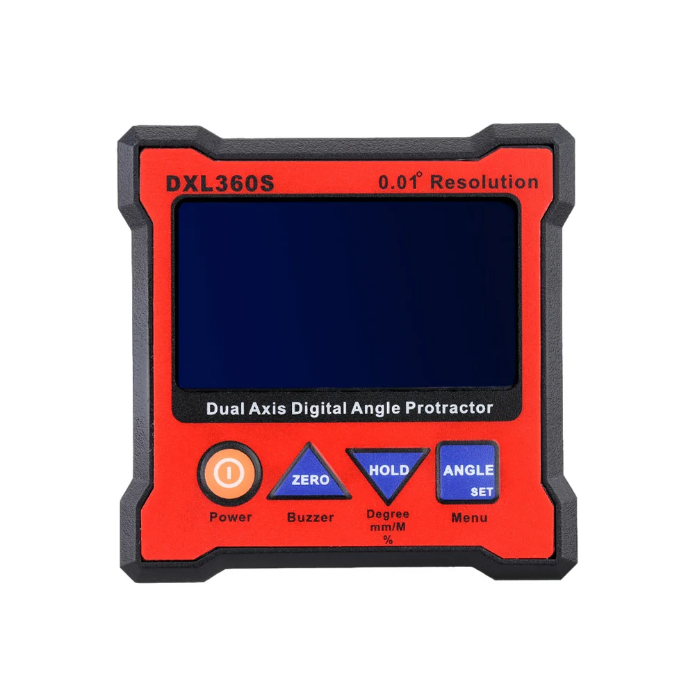 

JINGYAN DXL360S Dual Axis LCD Digital Angle Protractor High-precision Dual-axis Level Gauge US / EU
