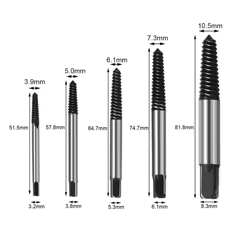 Набор направляющих отверток XCAN для удаления сломанных болтов извлечения 5 шт.|screw