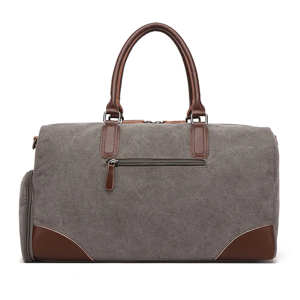 GNWXY Canvas Travel Bag European American Fashion Portable Crossbody Bag Men Business Large Capacity Weekend Duffle Travel Bag