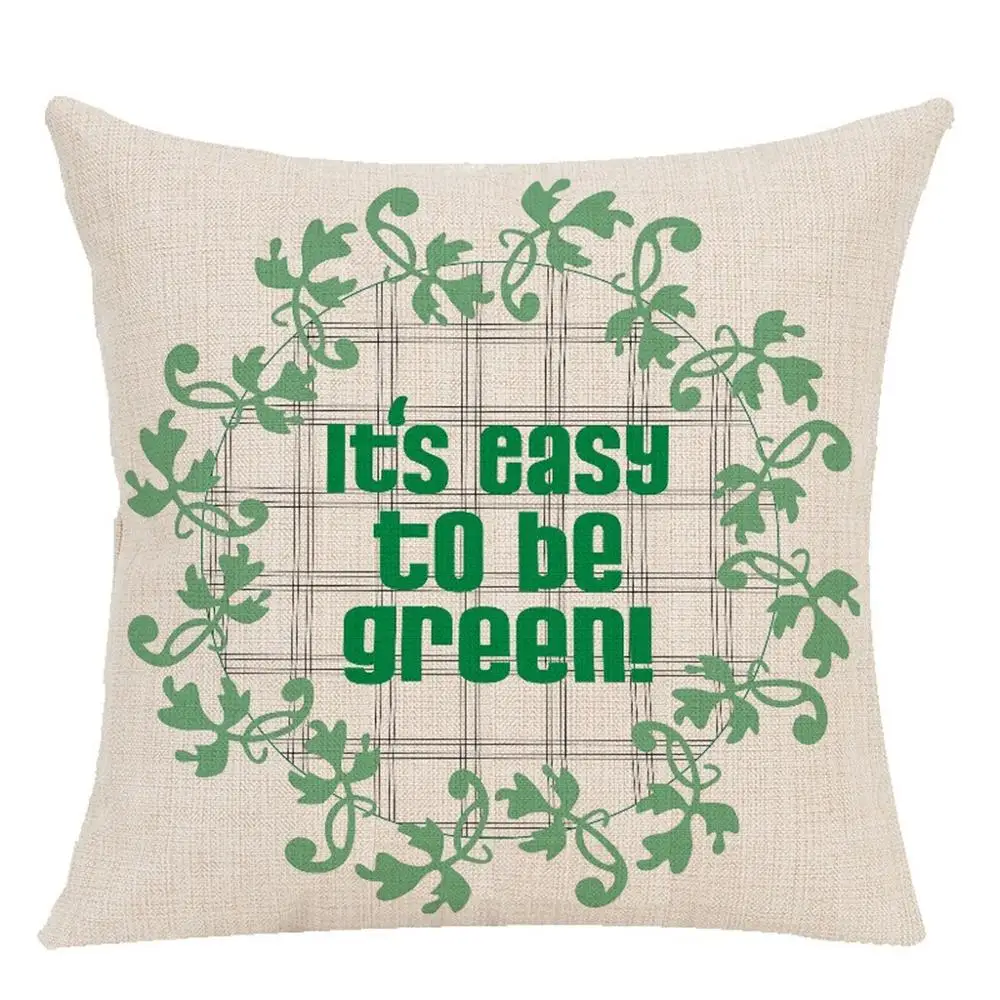 Наволочка с зеленым клевером на День Святого Патрика | Дом и сад