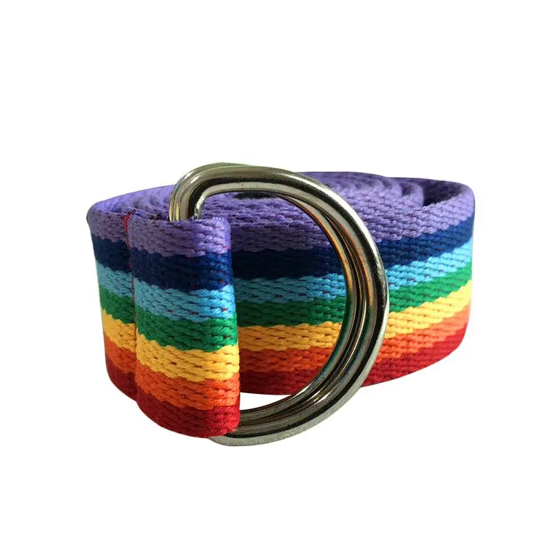 Модная мужская Радужная Обычная лямка мужской поясной ремень повседневный