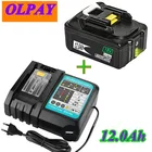 Оригинальный литий-ионный аккумулятор 18 в 12 А ч, Сменный аккумулятор для электроинструмента MAKITA BL1850 BL1860 BL1830 + 3A, зарядное устройство