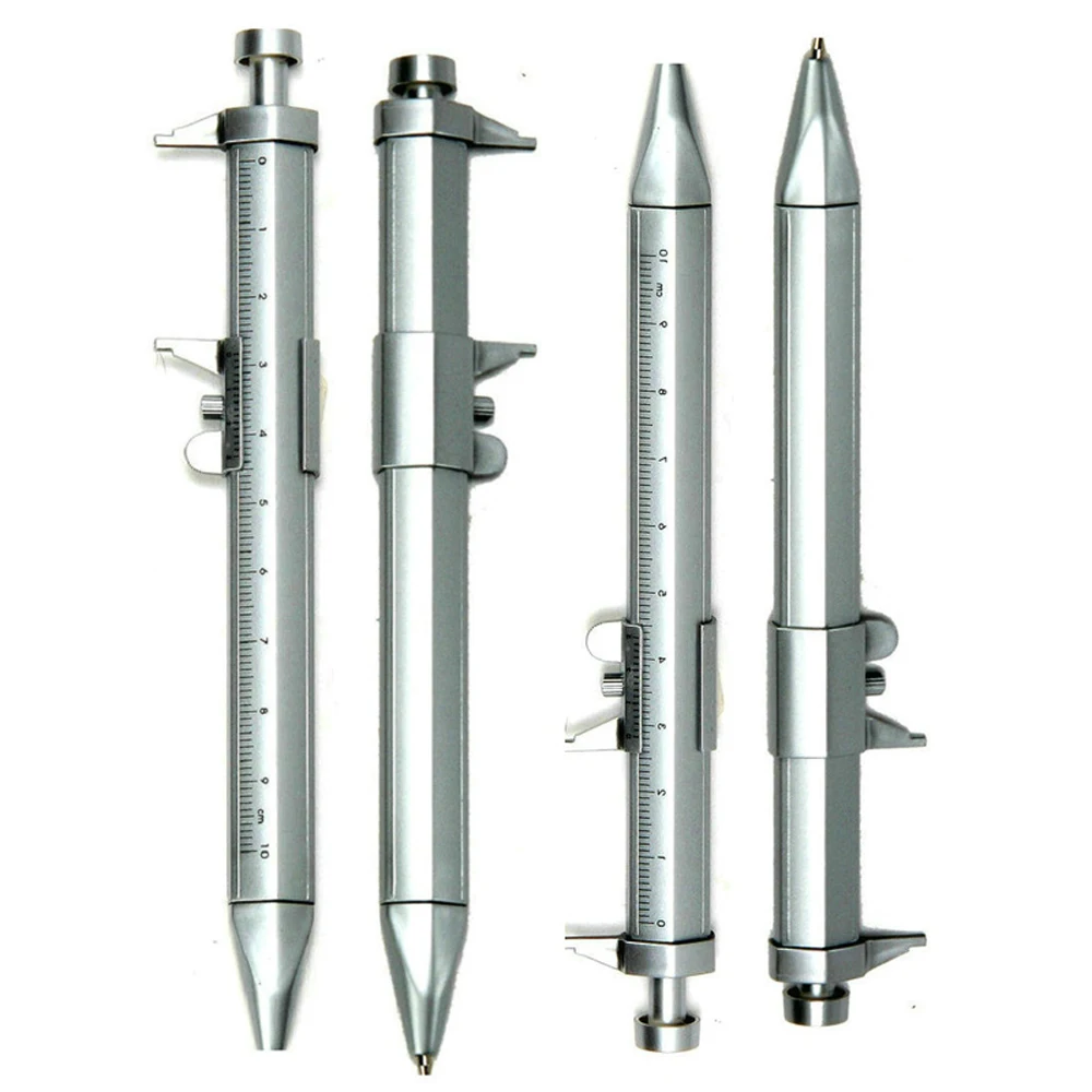 

0-100mm Plastic Multifunction Gelink Pen Vernier Caliber Roller Ballpoint ScaleRuler Measuring Writing Instrument Stationery