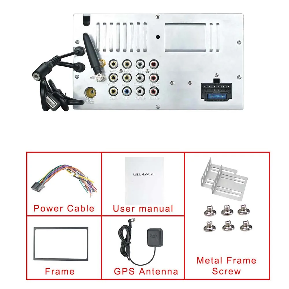 2Din Android 9 0 автомобильный Радио DVD стерео RDS Авторадио 7 &quot1024*600 сенсорный экран GPS