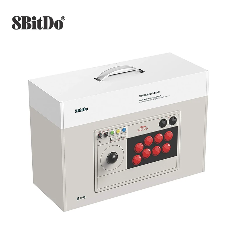8bitdo аркадная палка с поддержкой проводной беспроводной Bluetooth и 2 4G приемником для