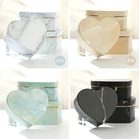 3 pcsset florist hat boxes heart shaped box candy boxes gift box packaging boxes for gifts christmas flowers gifts living vase