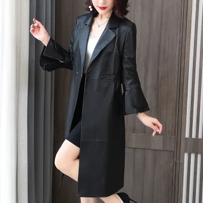 Tao Ting Li Na Women Spring Genuine Real Sheep Leather Jacket R18