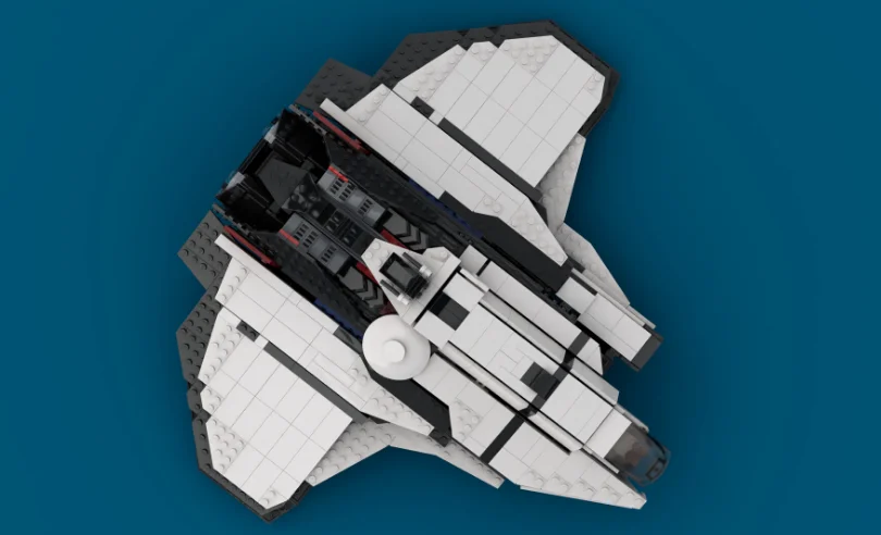 

NEW 2021 Interstellar small particle building block MOC Mocha spacecraft space shuttle assembly toy model boy birthday gift war